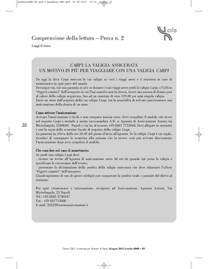 Istituto cultura italiana (NGO)/CILS certificate/prova lettura 2.pdf